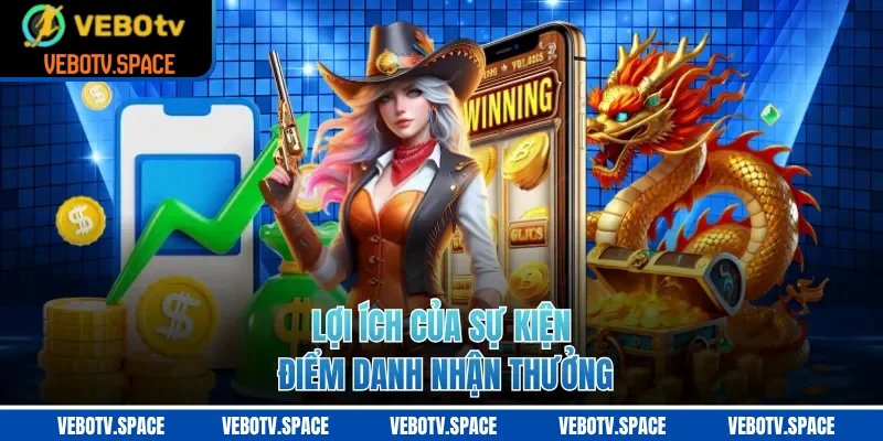 Lợi ích của sự kiện điểm danh nhận thưởng